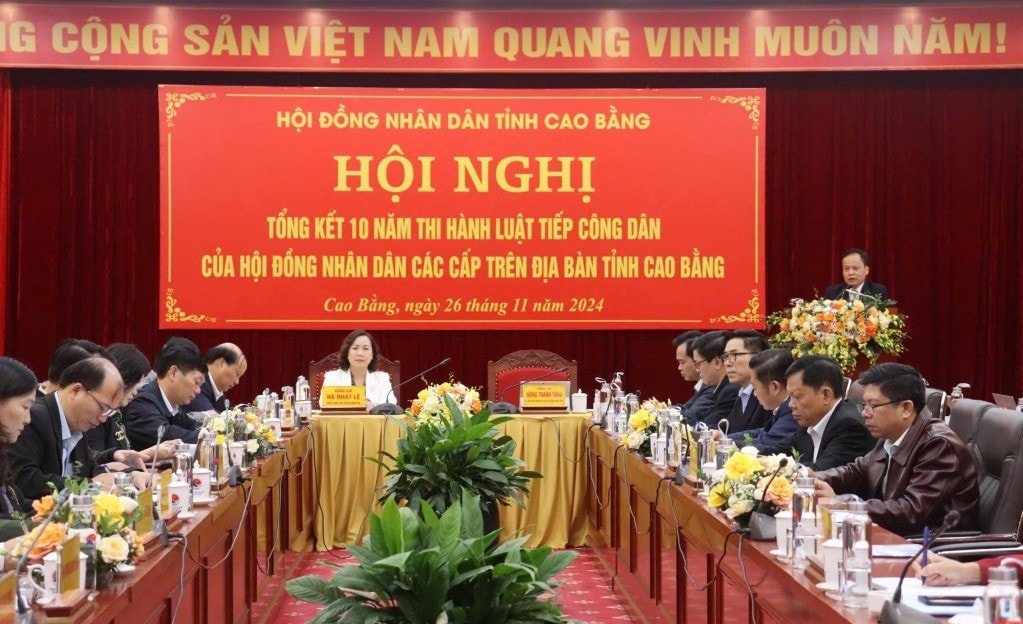 Cao Bằng tổng kết 10 năm thi hành Luật Tiếp công dân. Ảnh: Tuyết Nhung