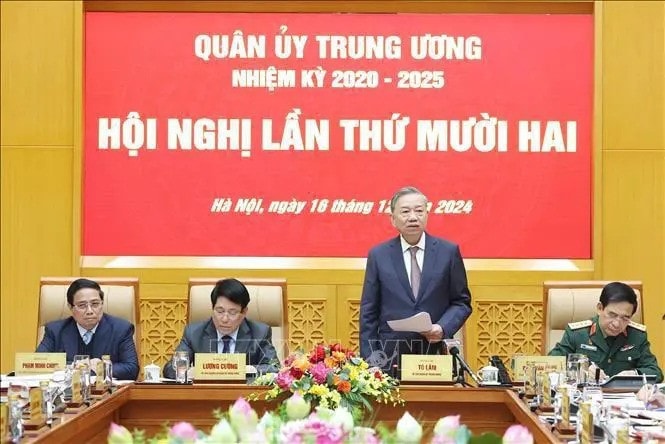 Party General Secretary To Lam speaks at the event (Photo: VNA) Party General Secretary To Lam speaks at the event (Photo: VNA)