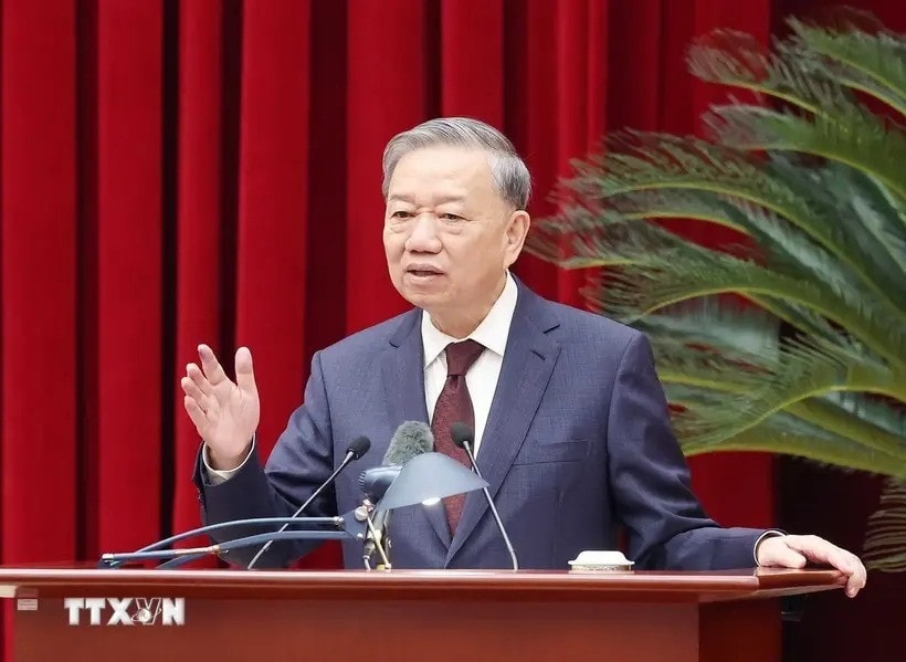 Party General Secretary To Lam speaks at the event (Photo: VNA) Party General Secretary To Lam speaks at the event (Photo: VNA)