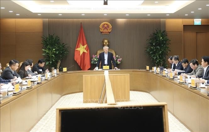 Phó Thủ tướng Thường trực Nguyễn Hoà Bình phát biểu. Ảnh: TTXVN