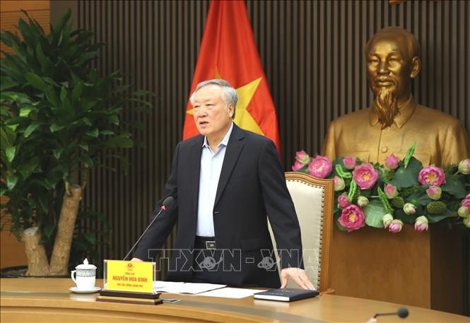 Phó Thủ tướng Thường trực Nguyễn Hoà Bình phát biểu. Ảnh: TTXVN