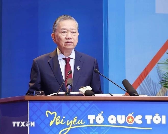 Party General Secretary To Lam speaks at the plenary session of the ninth National Congress of the Vietnam Youth Federation. (Photo: VNA) Party General Secretary To Lam speaks at the plenary session of the ninth National Congress of the Vietnam Youth Federation. (Photo: VNA)