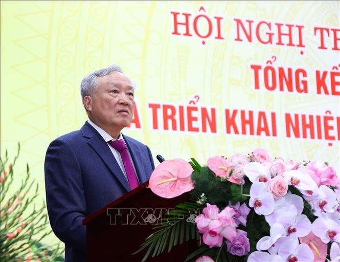Phó Thủ tướng Thường trực Nguyễn Hòa Bình phát biểu chỉ đạo hội nghị. Ảnh: Văn Điệp/TTXVN