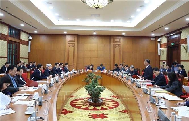 Quang cảnh cuộc làm việc. Ảnh: Thống Nhất - TTXVN