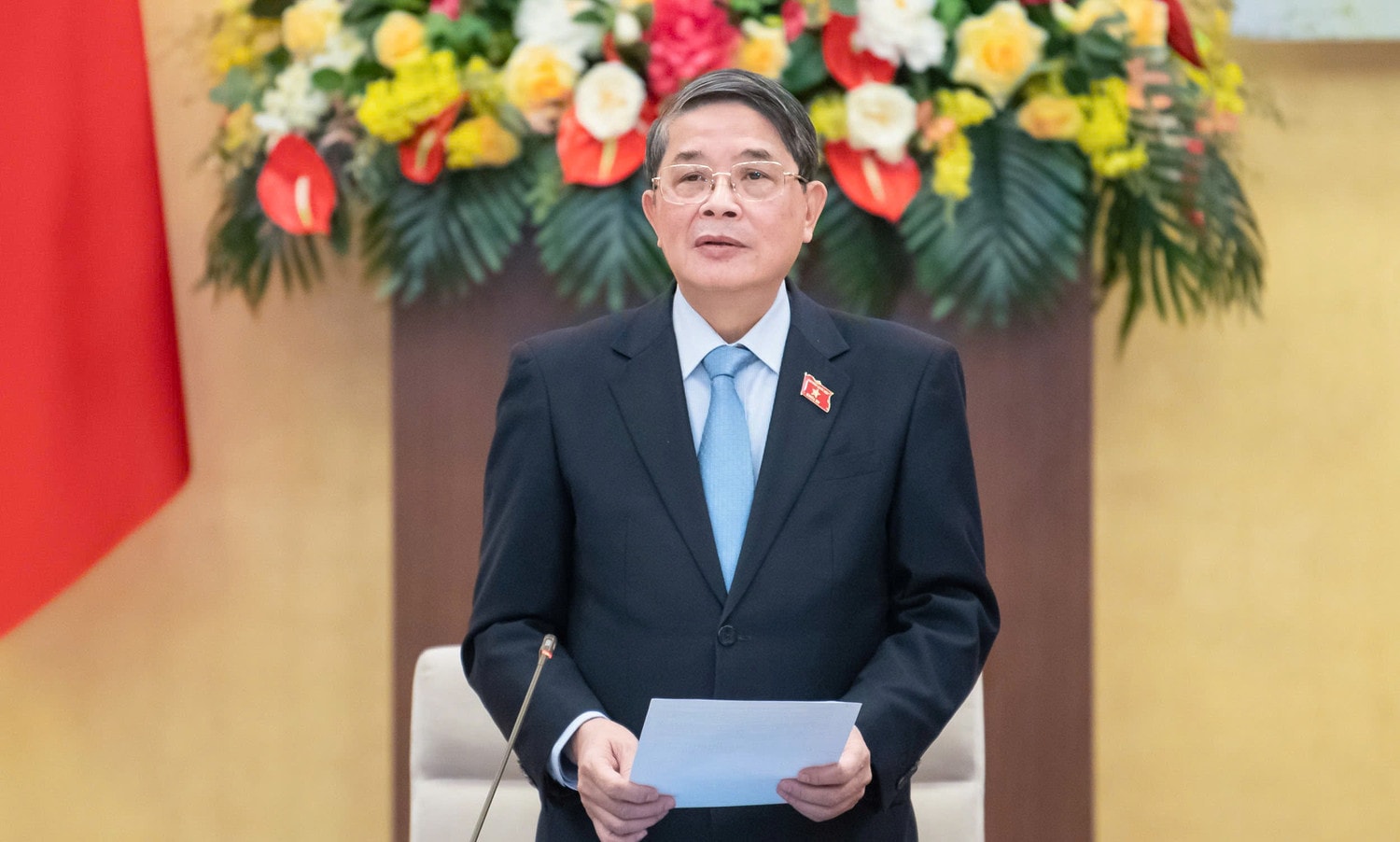 Phó Chủ tịch Quốc hội Nguyễn Đức Hải phát biểu