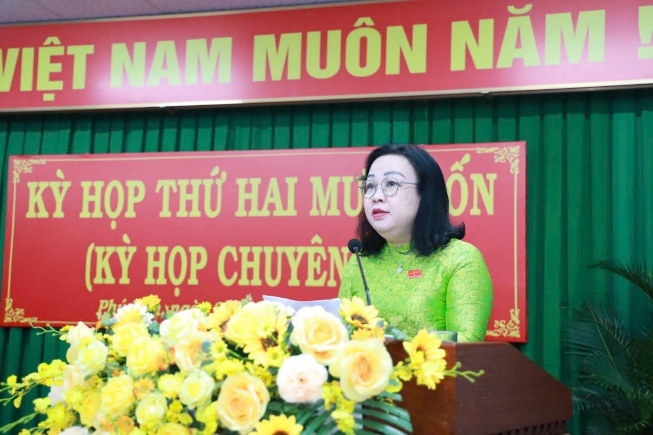 Phó Bí thư Thường trực Tỉnh ủy, Chủ tịch HĐND tỉnh Cao Thị Hòa An
