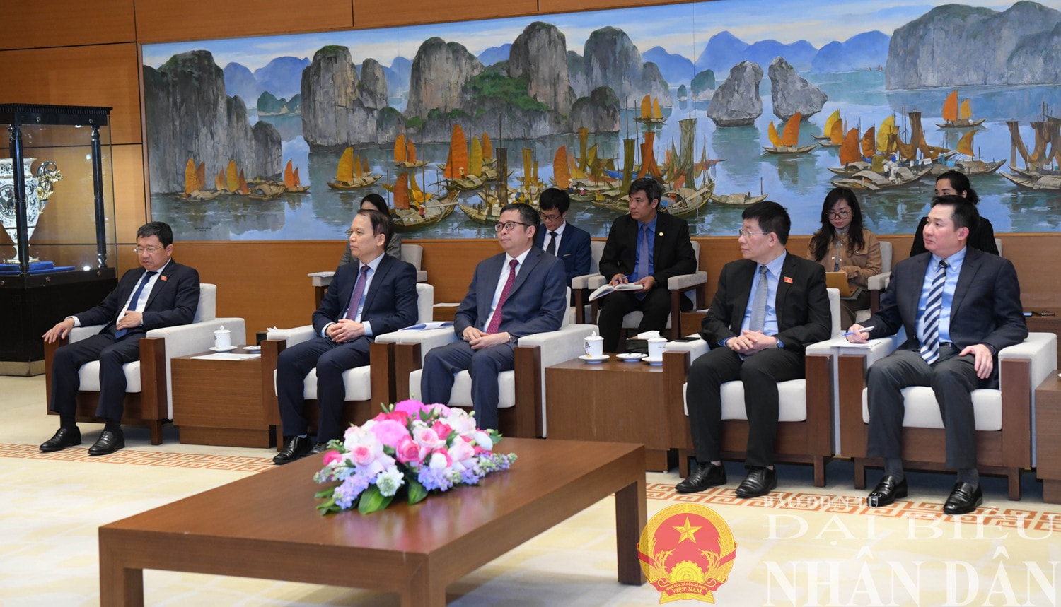 Các đại biểu tại cuộc tiếp. Ảnh: Lâm Hiển