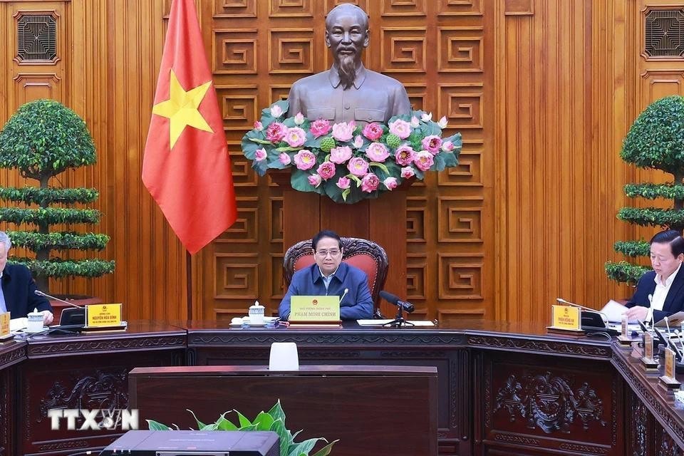 Thủ tướng Phạm Minh Chính chủ trì Phiên họp. Ảnh: Dương Giang/TTXVN