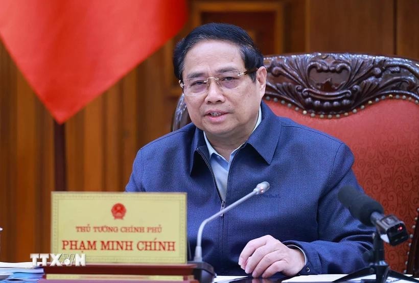 Thủ tướng Phạm Minh Chính chủ trì Phiên họp. Ảnh: Dương Giang/TTXVN