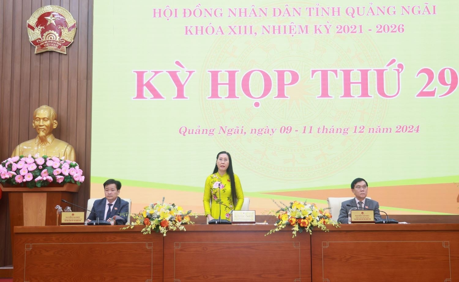 Bí thư Tỉnh ủy, Chủ tịch HĐND tỉnh Quảng Ngãi Bùi Thị Quỳnh Vân yêu cầu giải quyết dứt điểm các dự án chậm tiến độ