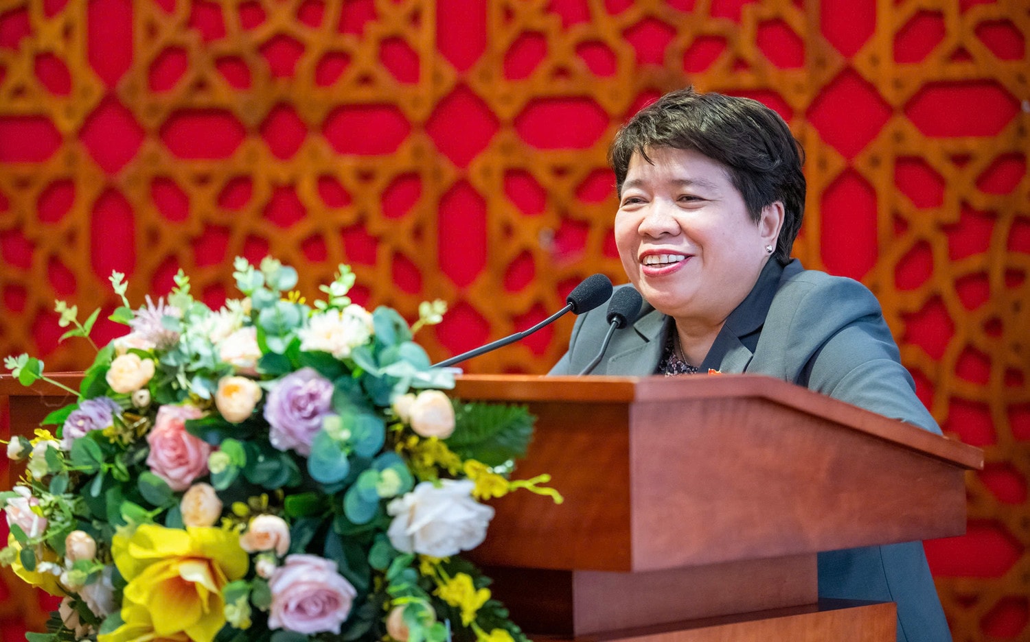 Chủ nhiệm Ủy ban Xã hội Nguyễn Thúy Anh phát biểu