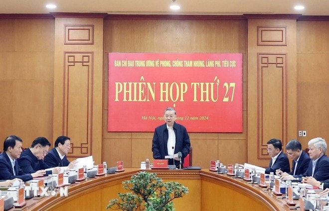 Tổng Bí thư Tô Lâm phát biểu. Ảnh: Thống Nhất/TTXVN