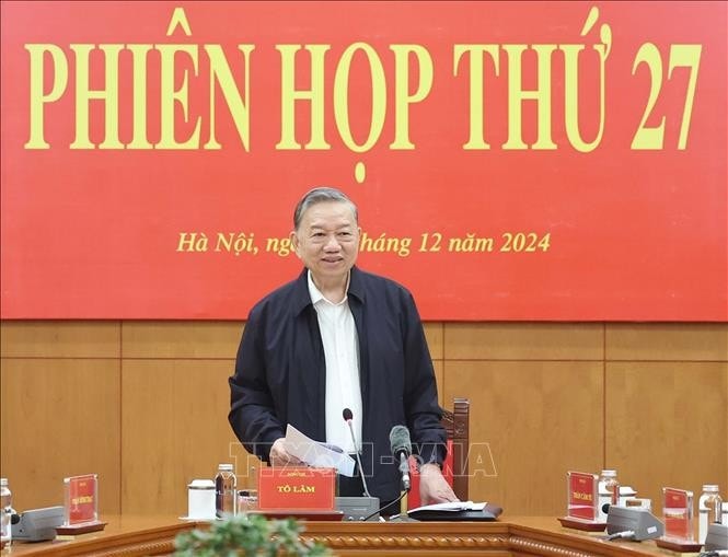 Tổng Bí thư Tô Lâm phát biểu. Ảnh: Thống Nhất/TTXVN