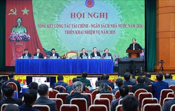 Thủ tướng Phạm Minh Chính phát biểu chỉ đạo. Ảnh: Dương Giang/TTXVN