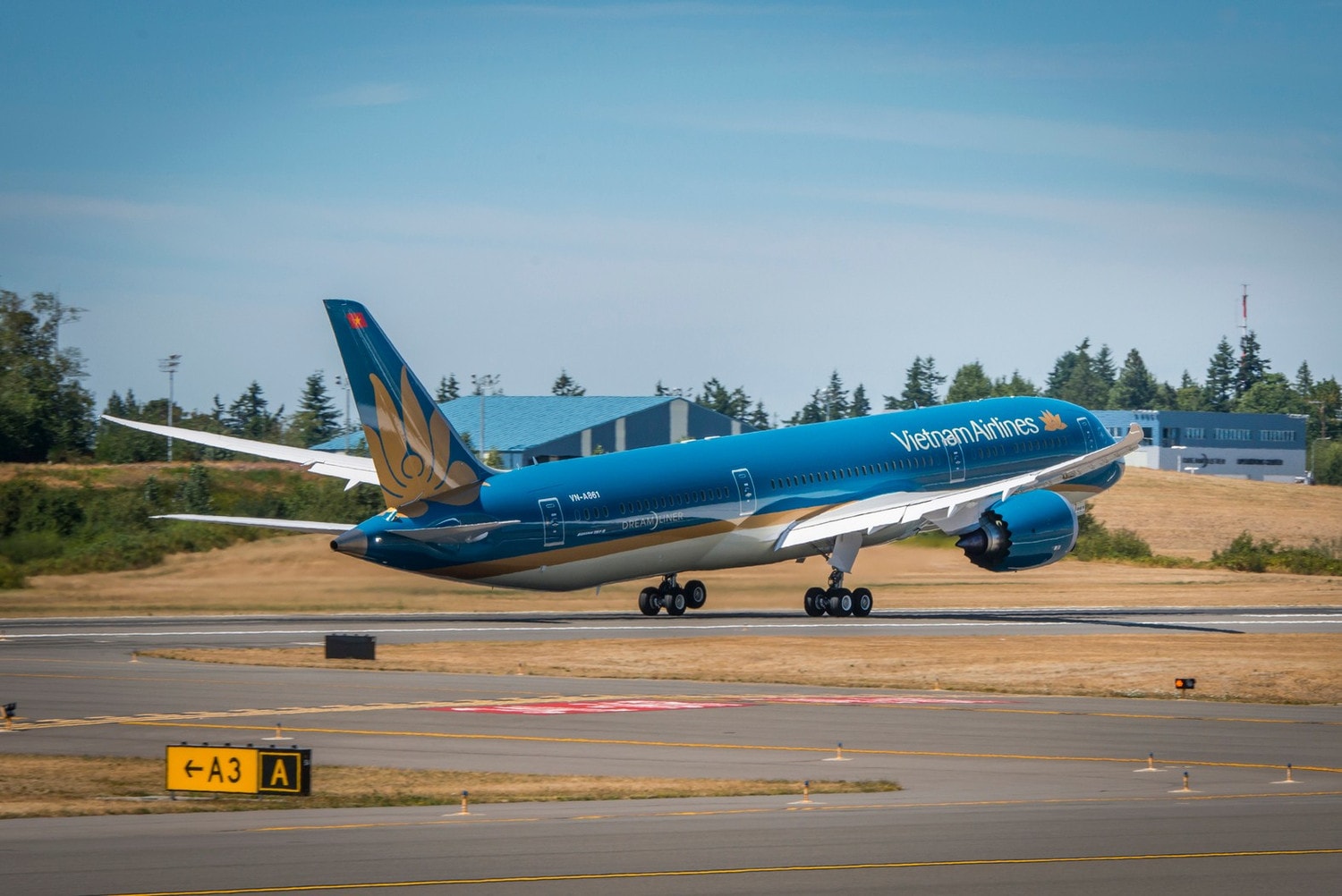 Trong ngày 3, 5 và 6.1.2025, Vietnam Airlines sẽ khai thác tàu bay Airbus A350 và Boeing 787 để đưa, đón đội tuyển, hành khách và người hâm mộ đi lại giữa Hà Nội, TP. Hồ Chí Minh và Bangkok. Ảnh: VNA
