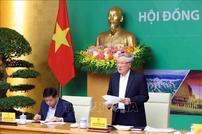 Phó Thủ tướng Thường trực Nguyễn Hoà Bình phát biểu chỉ đạo. Ảnh: Phạm Kiên/TTXVN