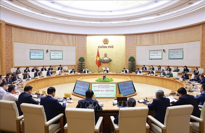 Phiên họp thứ 8 của Ban Chỉ đạo tinh gọn bộ máy của Chính phủ. Ảnh: Dương Giang/TTXVN