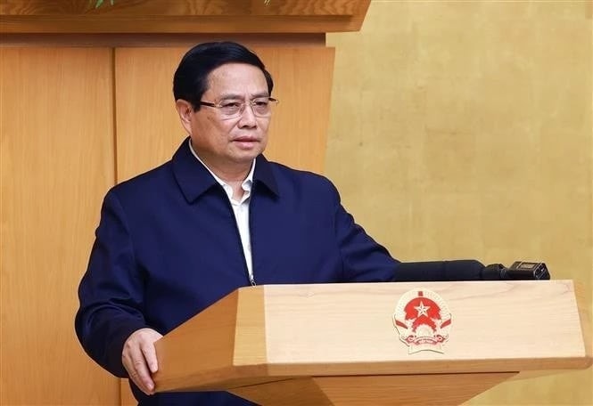 Prime Minister Pham Minh Chinh addresses the session on January 7. (Photo: VNA) 75e39550-c6cd-4b26-9b83-90671f743635.jpg