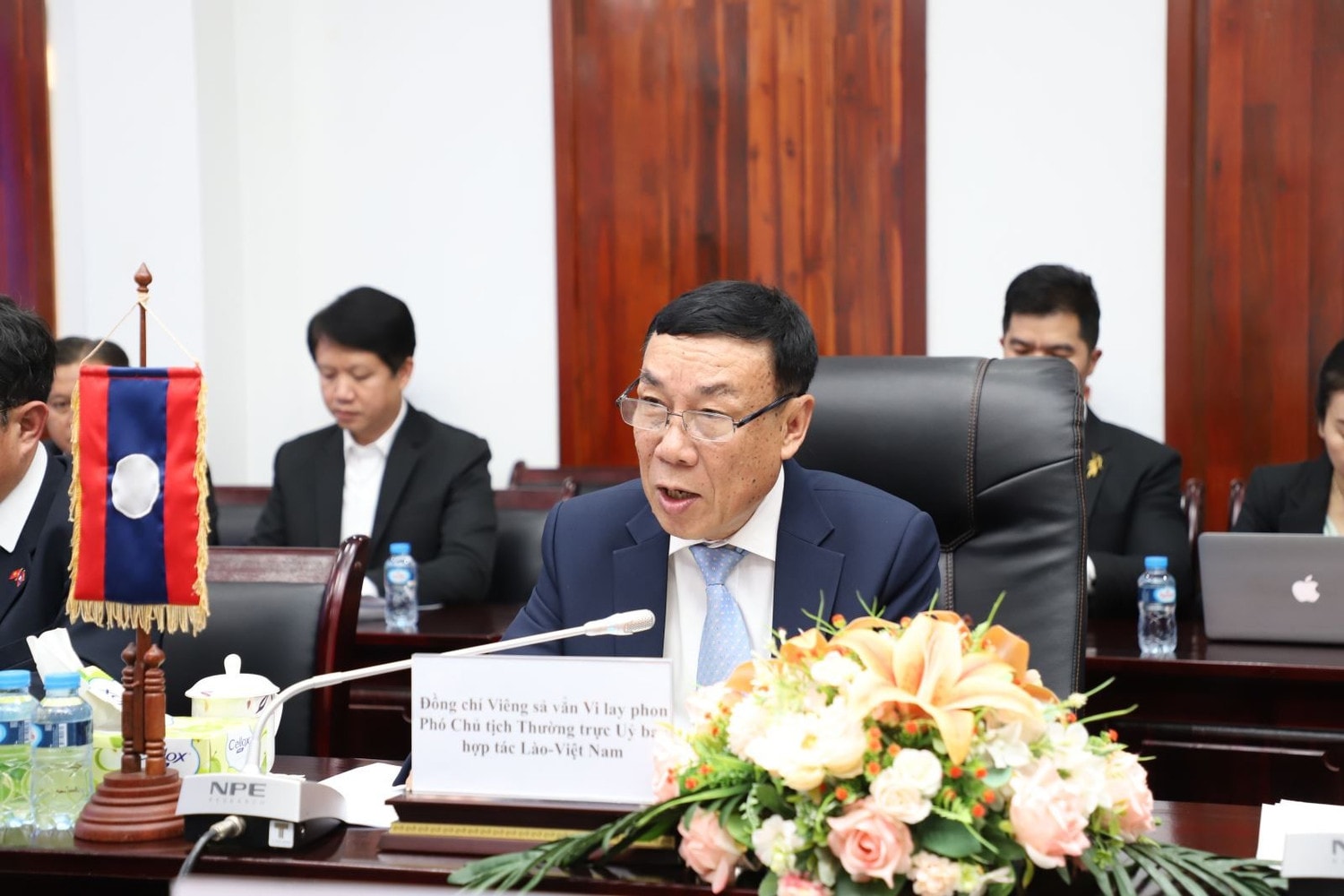 Ông Viengsavanh Vilayphone, Phó Chủ tịch thường trực Ủy ban hợp tác Lào - Việt Nam.