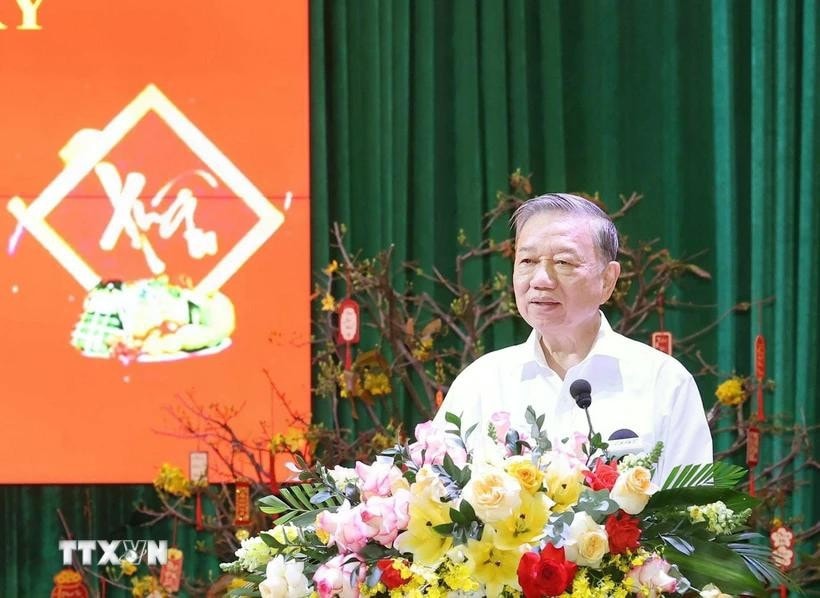 Tổng Bí thư Tô Lâm phát biểu. Ảnh: Thống Nhất/TTXVN