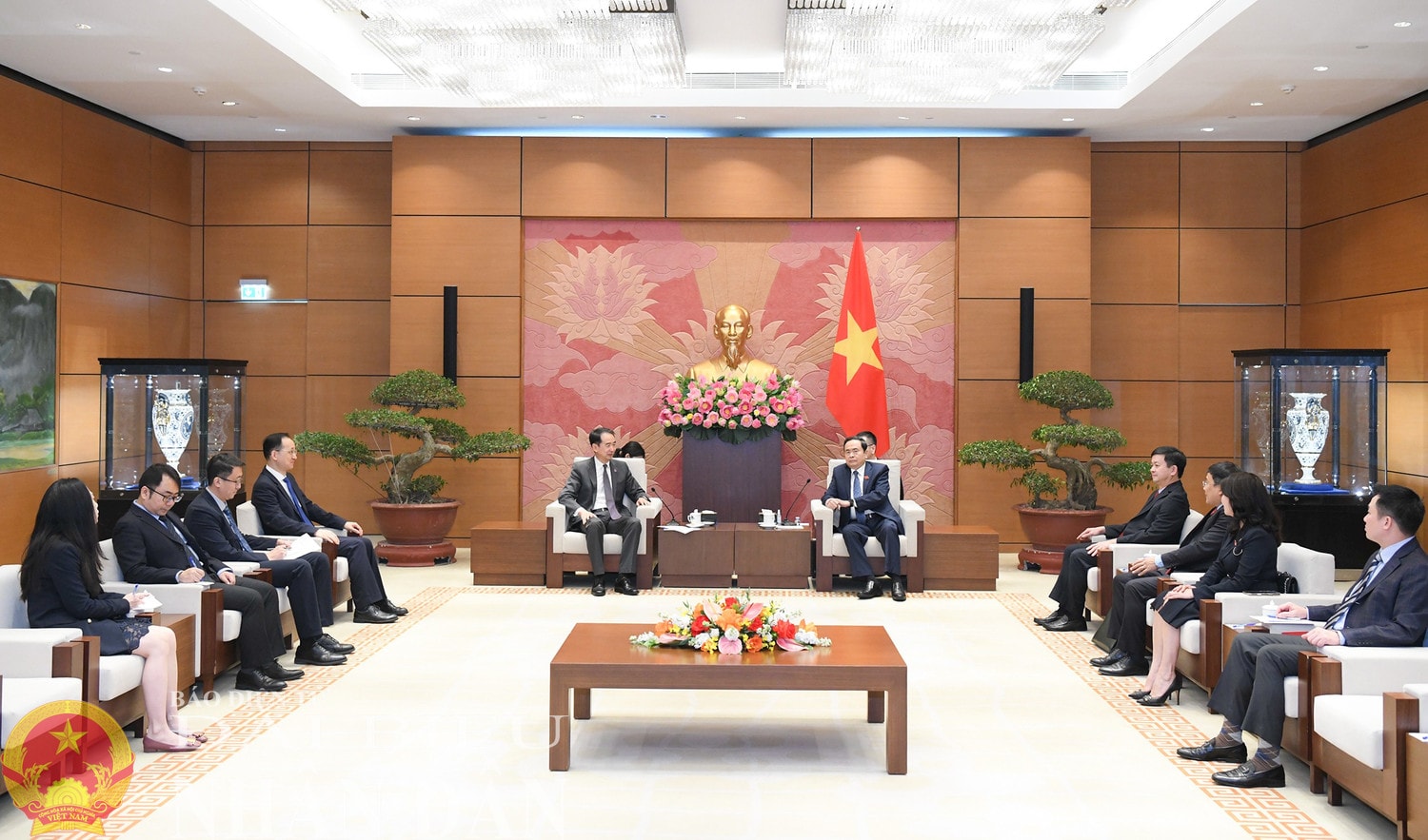 Quang cảnh cuộc tiếp. Ảnh: Lâm Hiển