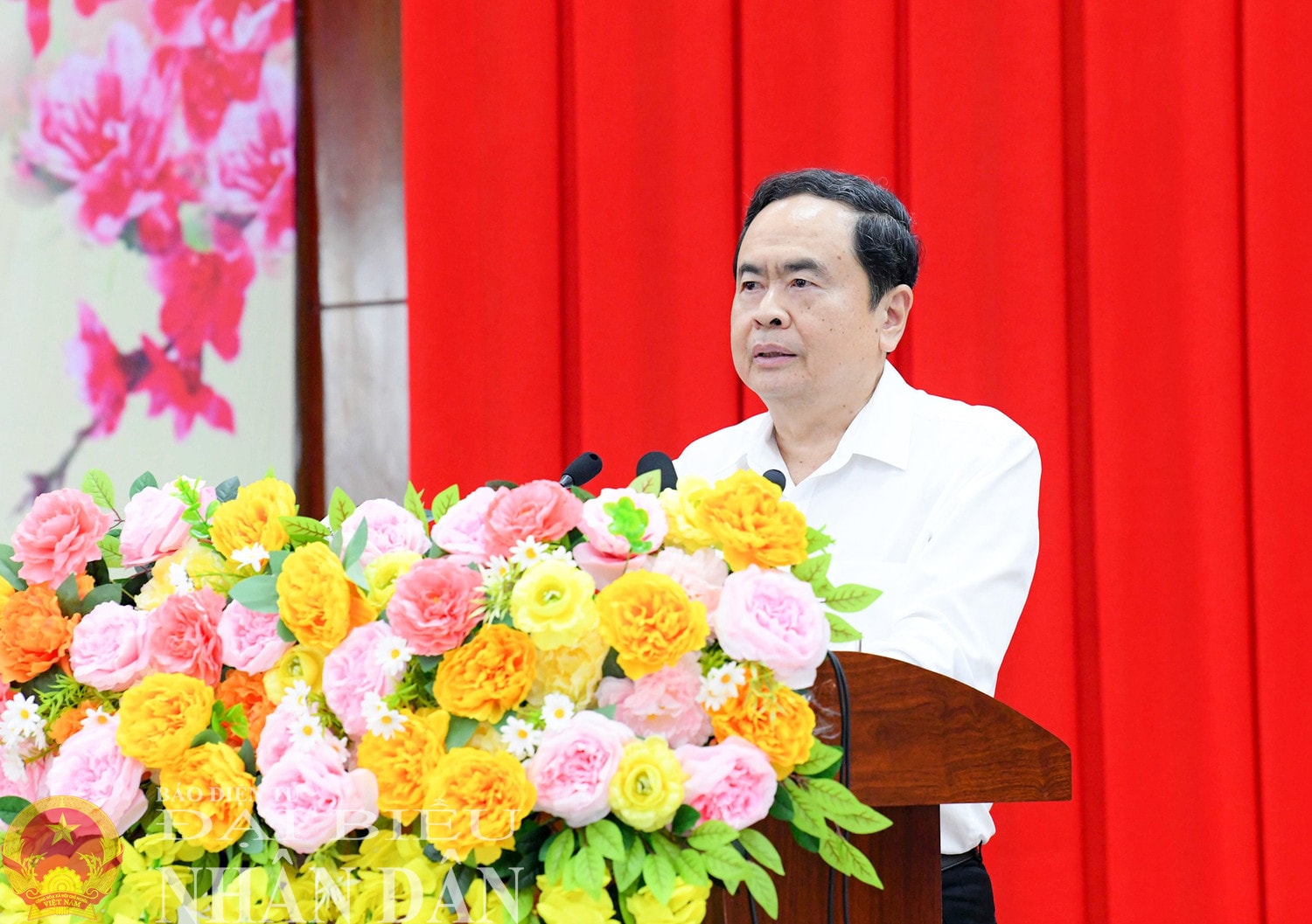 Chủ tịch Quốc hội Trần Thanh Mẫn phát biểu. Ảnh: Lâm Hiển
