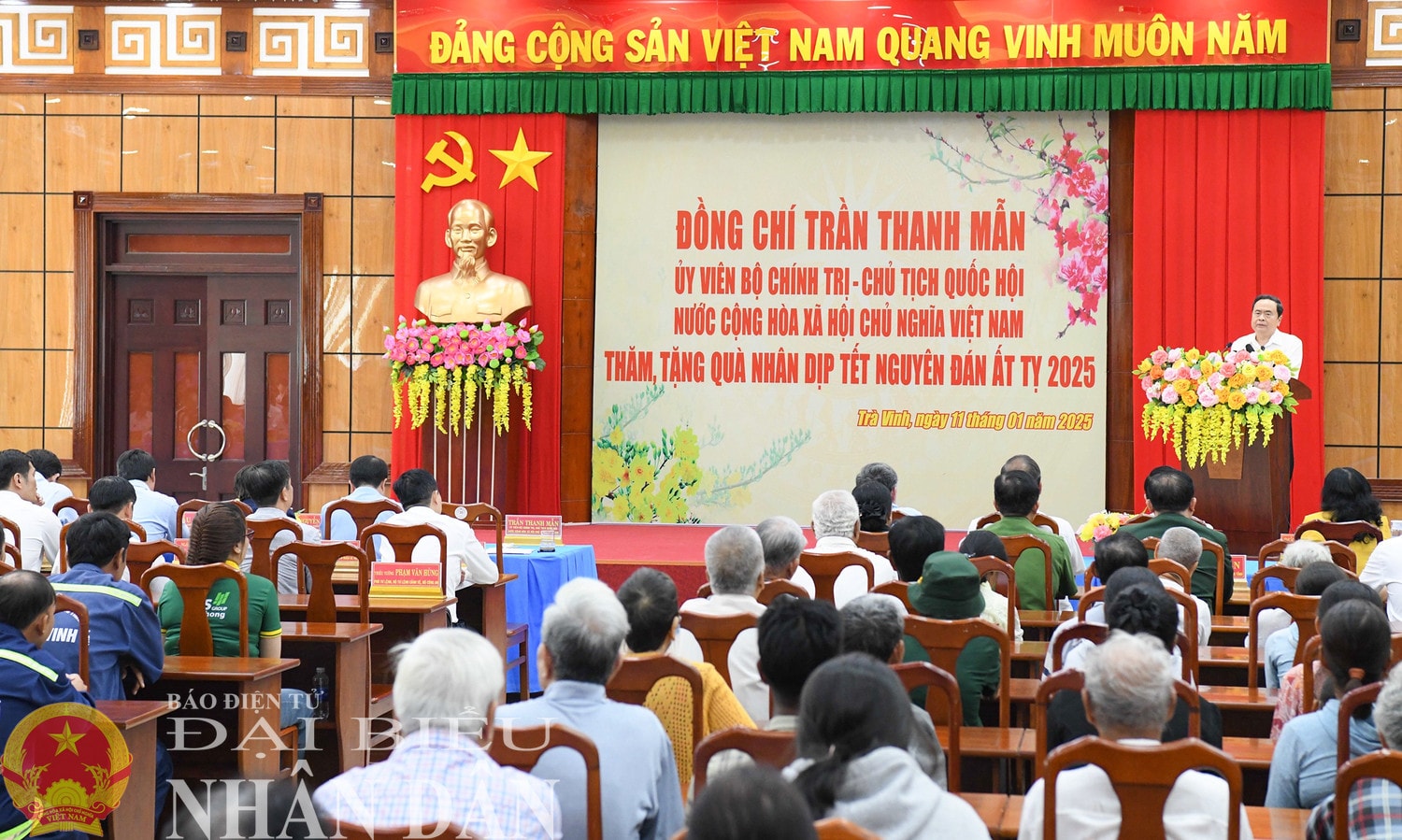 Chủ tịch Quốc hội Trần Thanh Mẫn phát biểu. Ảnh: Lâm Hiển