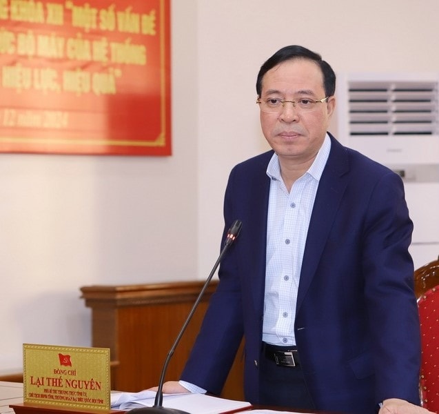 Phó Bí thư Thường trực Tỉnh ủy, Trưởng đoàn ĐBQH, Chủ tịch HĐND tỉnh Thanh Hóa Lại Thế Nguyên. Ảnh: Minh Hiếu