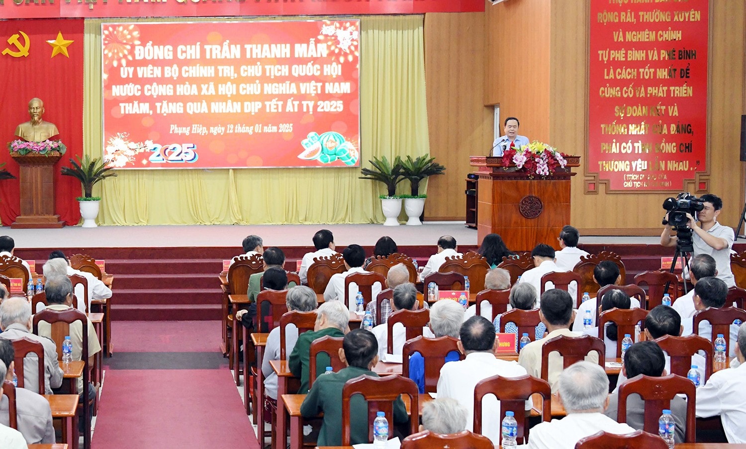 Chủ tịch Quốc hội Trần Thanh Mẫn phát biểu. Ảnh: Lâm Hiển