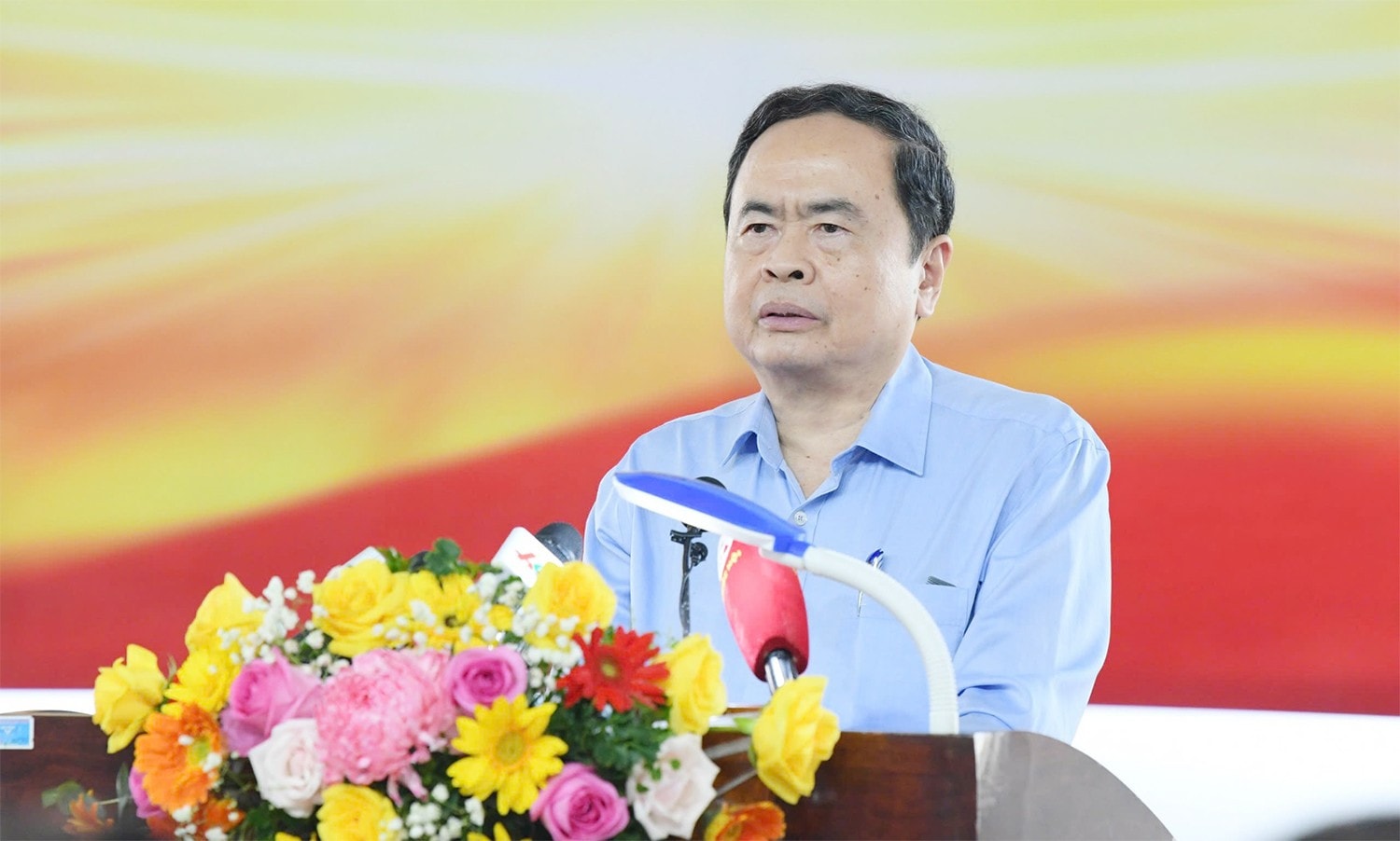 Chủ tịch Quốc hội Trần Thanh Mẫn phát biểu. Ảnh: Lâm Hiển