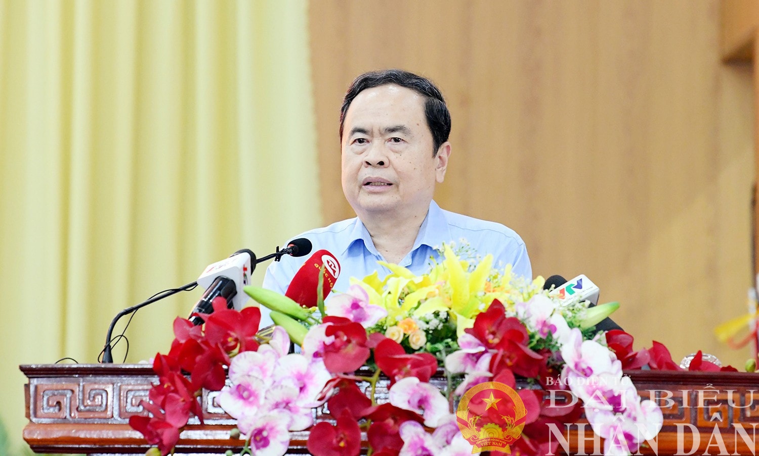 Chủ tịch Quốc hội Trần Thanh Mẫn phát biểu. Ảnh: Lâm Hiển