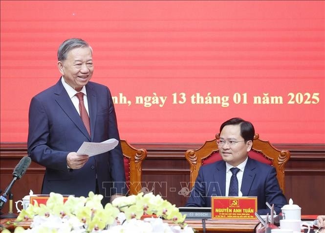 Tổng Bí thư Tô Lâm phát biểu. Ảnh: Thống Nhất - TTXVN