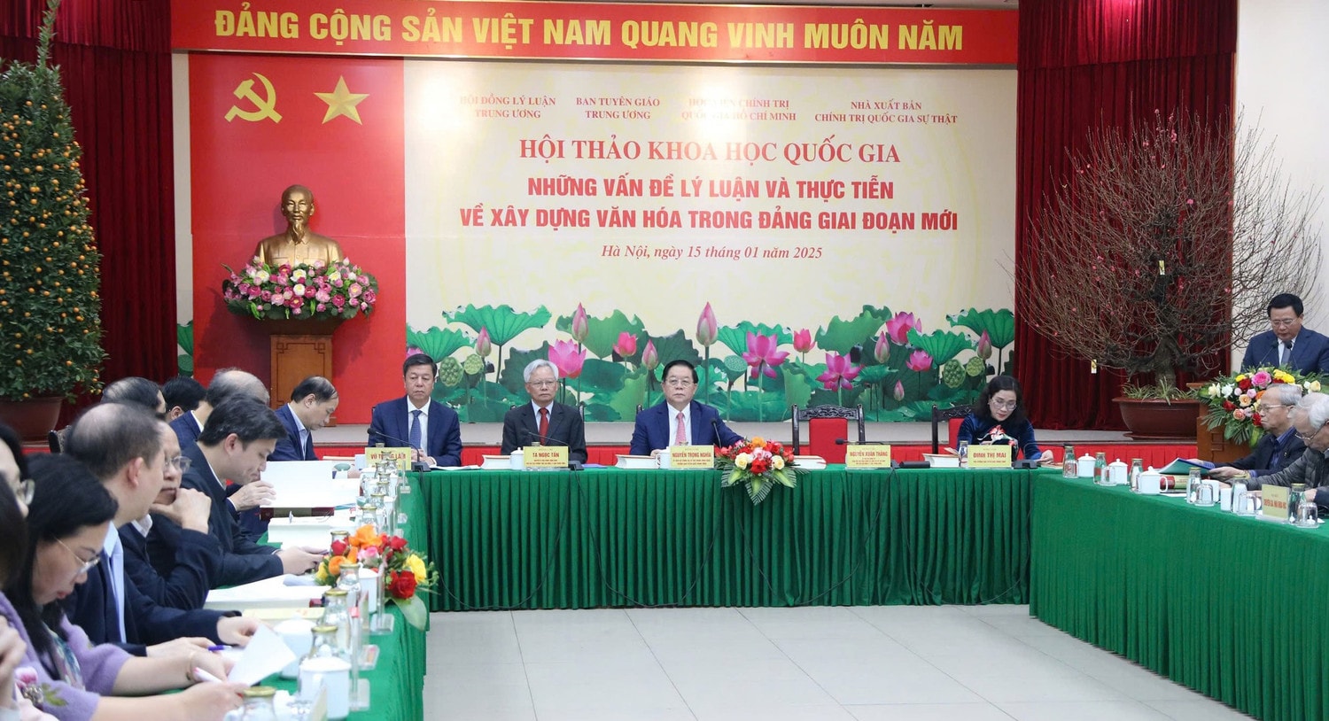 Quang cảnh Hội thảo khoa học quốc gia những vấn đề lý luận và thực tiễn về xây dựng văn hóa trong Đảng trong giai đoạn mới