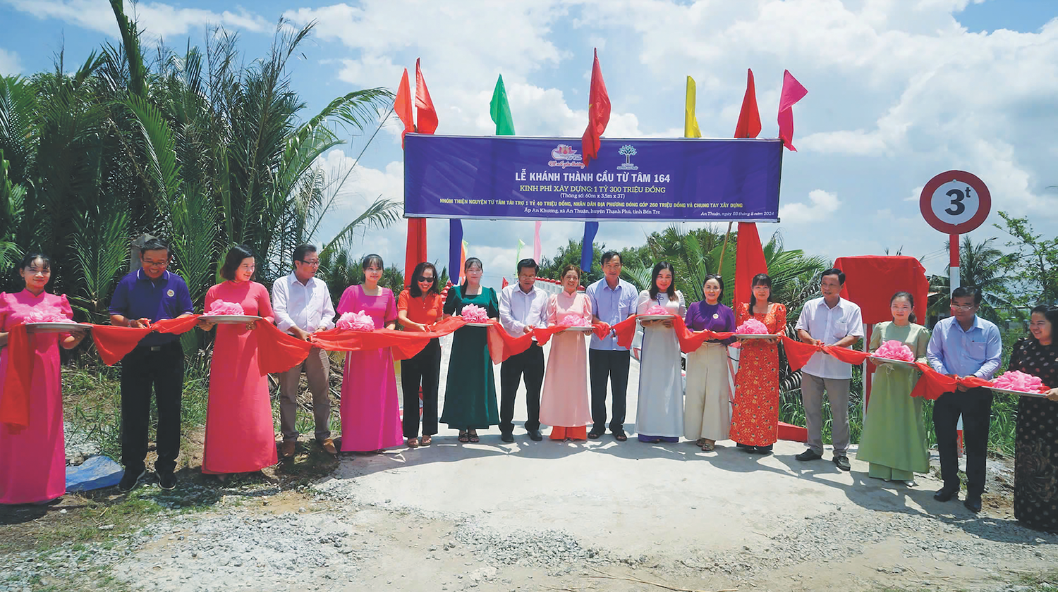 Lễ khánh thành cầu Từ Tâm 164 tại xã An Thuận, huyện Thạnh Phú, tỉnh Bến Tre ngày 03.08.2024