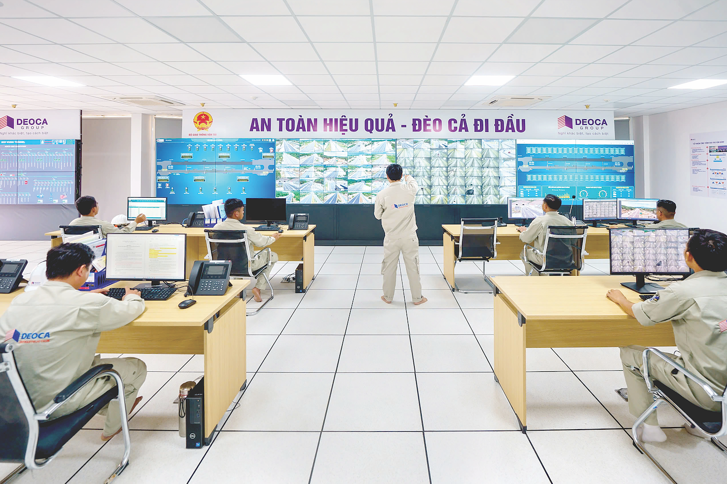 Đêm cũng như ngày, không kể lễ, Tết, đội ngũ quản lý vận hành của Tập đoàn Đèo Cả luôn tuân thủ quy tắc “3 ca, 4 kíp” đảm bảo an toàn cho các công trình trên cả nước