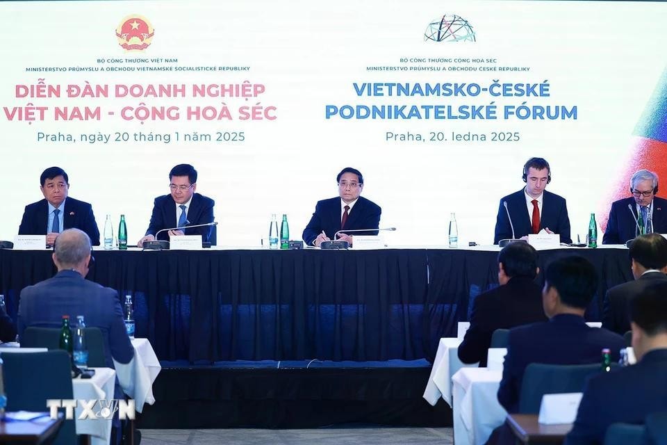 Diễn đàn Doanh nghiệp Việt Nam-Cộng hòa Séc. Ảnh: Dương Giang/TTXVN