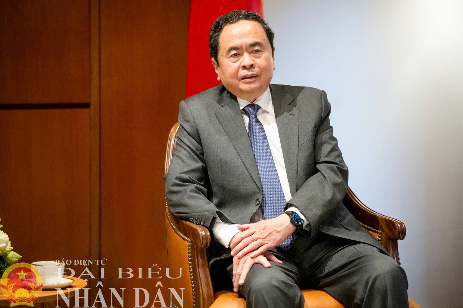 Chủ tịch Quốc hội Trần Thanh Mẫn phát biểu. Ảnh: Lâm Hiển