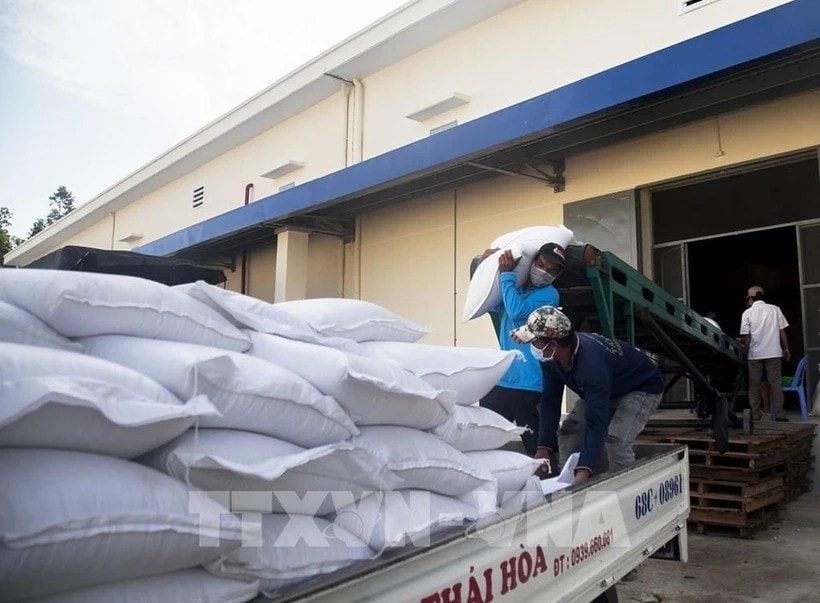 More than 5,500 tonnes of rice will be allocated to eight localities to help them prepare for the Lunar New Year 2025 and the lean season in the year. (Photo: VNA) tonnes-of-rice-delivered.jpg