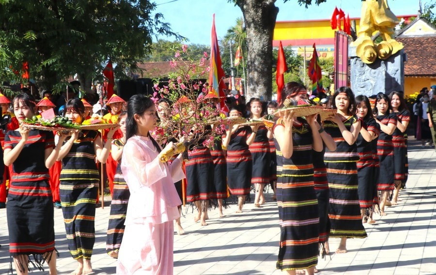 Thị xã An Khê tổ chức nhiều hoạt động văn hóa phục vụ người dân và du khách du xuân. Ảnh: Ngọc Minh