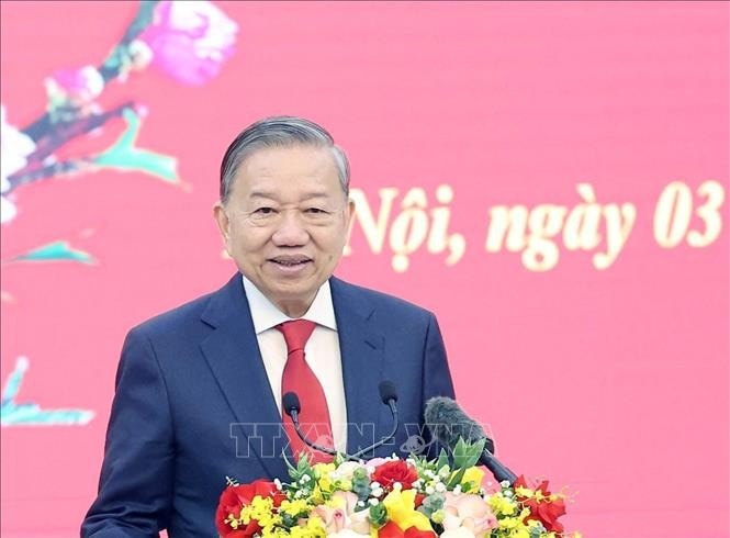 Tổng Bí thư Tô Lâm phát biểu. Ảnh: Thống Nhất/TTXVN