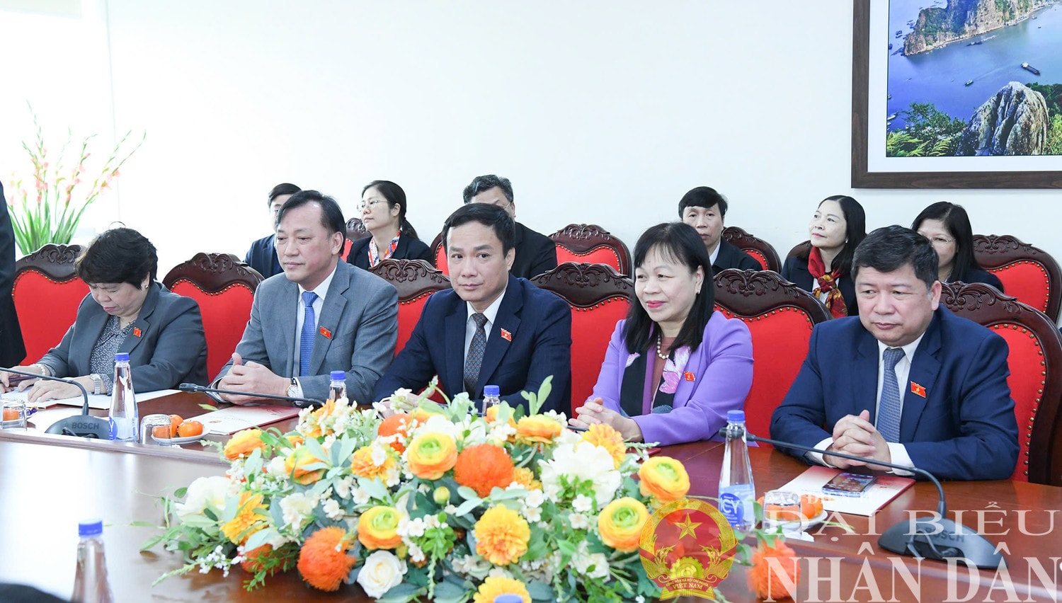 Các đại biểu dự cuộc làm việc. Ảnh: Lâm Hiển