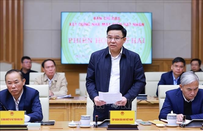 Ông Lê Mạnh Hùng, Chủ tịch Tập đoàn Dầu khí Việt Nam phát biểu. Ảnh: Dương Giang/TTXVN