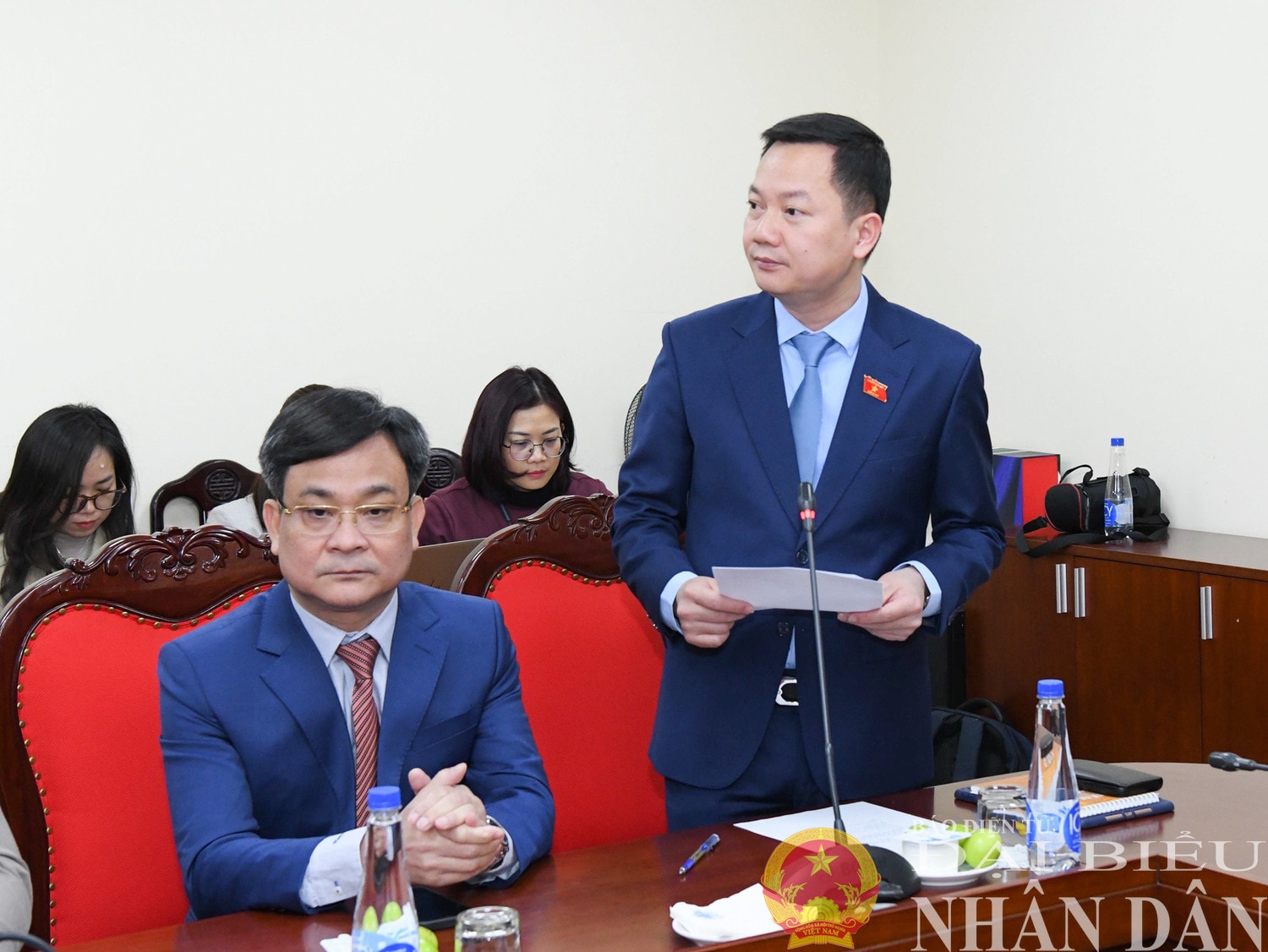 Ủy viên Thường trực Ủy ban Quốc phòng và An ninh Trịnh Xuân An phát biểu. Ảnh: Lâm Hiển