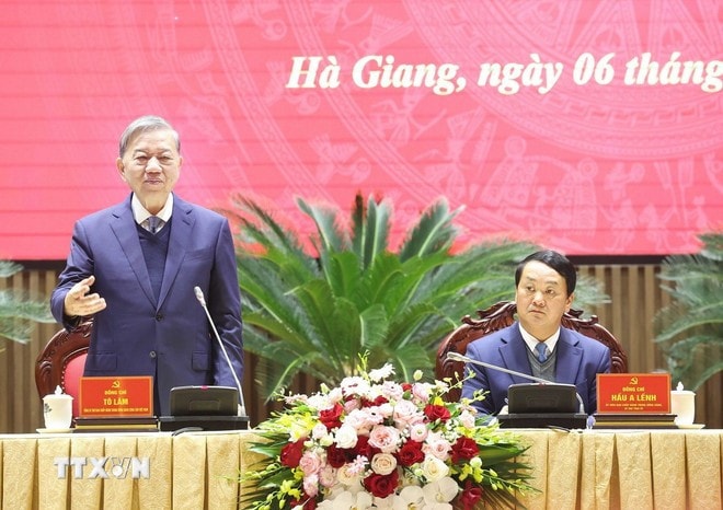 Tổng Bí thư Tô Lâm phát biểu. Ảnh: Thống Nhất/TTXVN