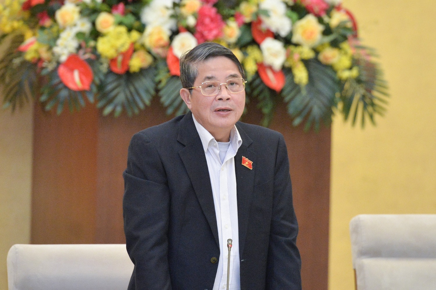 Phó Chủ tịch Quốc hội Nguyễn Đức Hải phát biểu. Ảnh: Hồ Long