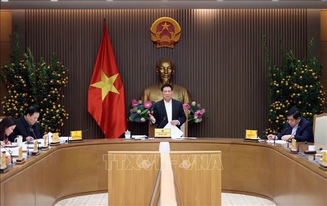 Phó Thủ tướng Hồ Đức Phớc phát biểu. Ảnh: An Đăng/TTXVN