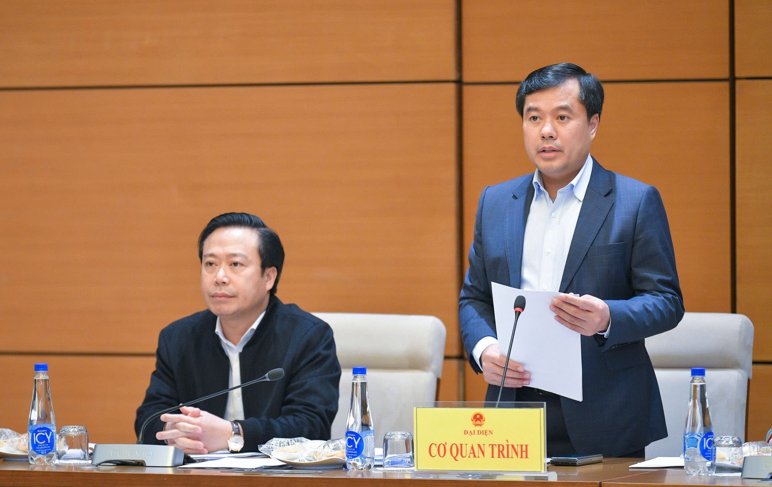 Phó Chủ nhiệm Văn phòng Quốc hội Nguyễn Mạnh Hùng phát biểu