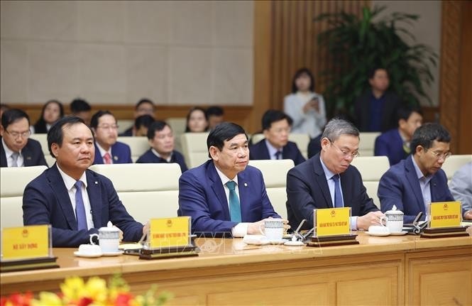 Đại diện các ngân hàng thương mại tham dự hội nghị. Ảnh: Dương Giang/TTXVN