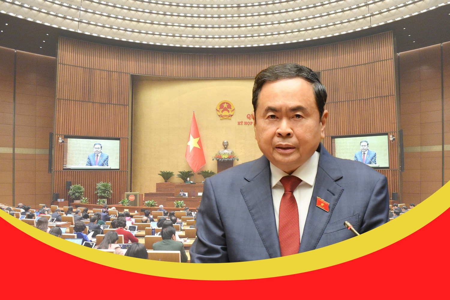 NA Chairman Tran Thanh Man delivered an opening speech at the session. Photo: Lam Hien em1.jpg
