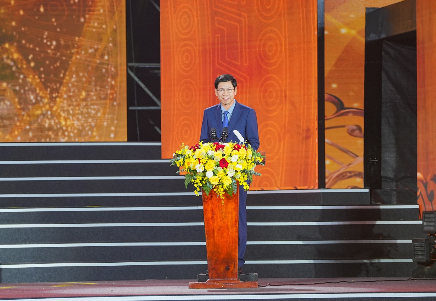 Thứ trưởng Bộ Văn hóa, Thể thao và Du lịch Hồ An Phong phát biểu tại buổi Lễ. Ảnh: Đàm Thanh